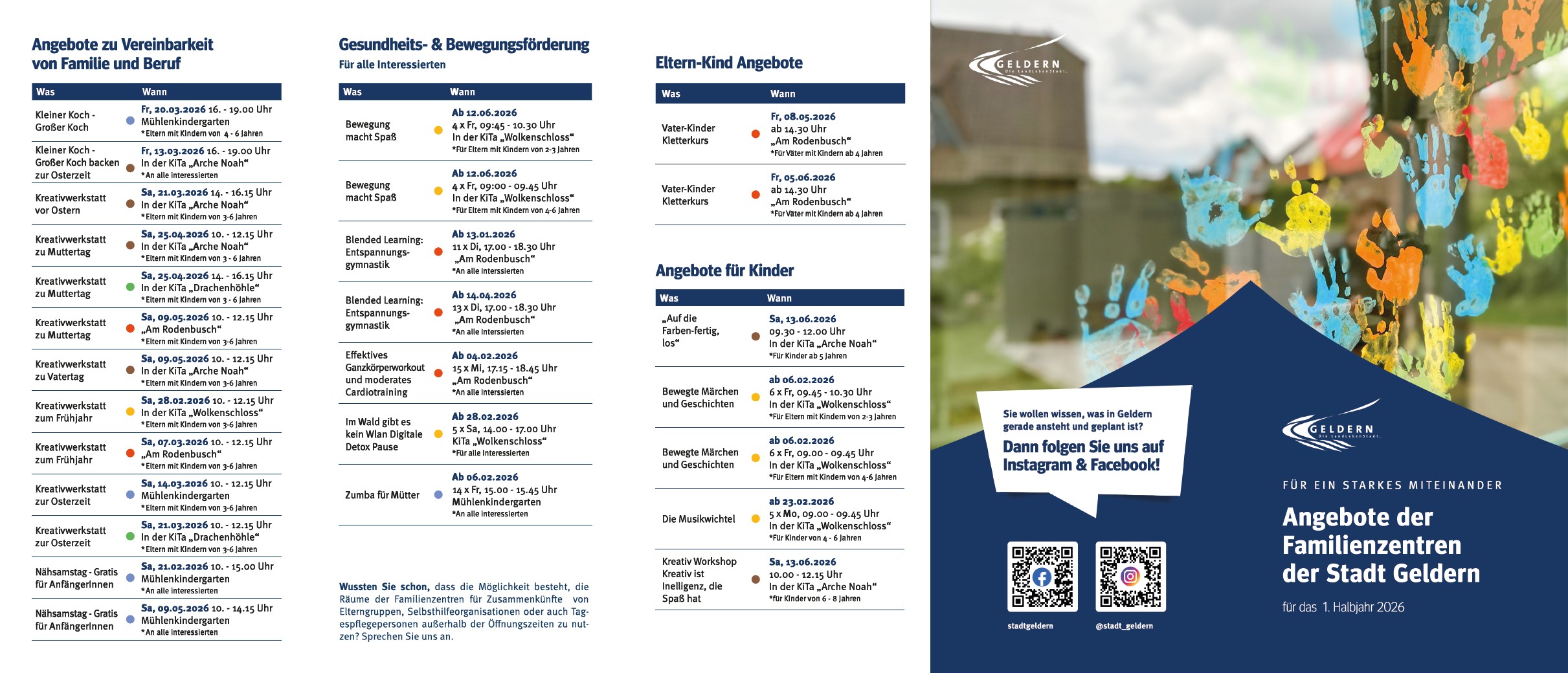 Programm Familienzentrum Geldern